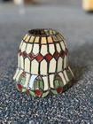 Vintage Partylite Tiffany Style Stained Glass Small Lamp Shade 4”