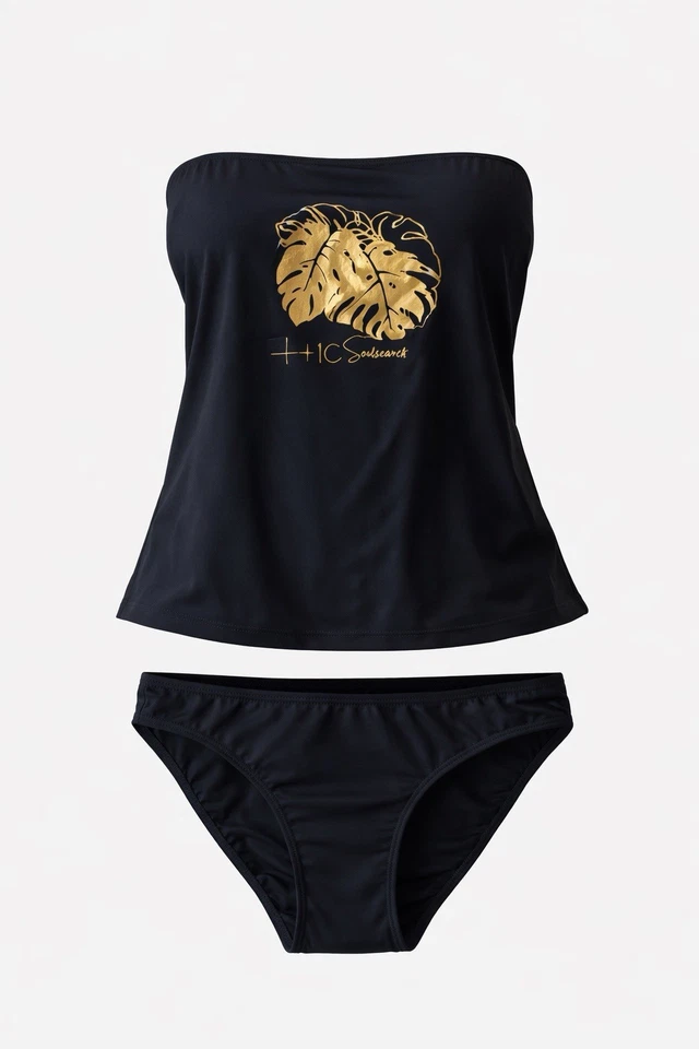 bpc Damen Tankini Badeanzug Bikiniset Tankiniset schwarz gold NEU Gr. 40 - Bild 1 von 1