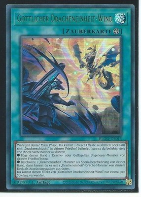 YU GI OH GÖTTLICHER DRACHENEINHEIT WIND  BLGG-DE015 ULTRA RARE 1.AUFLAGE