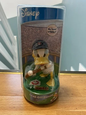 Disney Donald Duck TWINS Minnesota Bobble Head Bobblehead (neuf) RARE - Photo 1/4