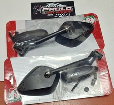 COPPIA SPECCHIETTI RETROVISORE NERO ALLUMINIO YAMAHA T-MAX TMAX 500 2008-2011