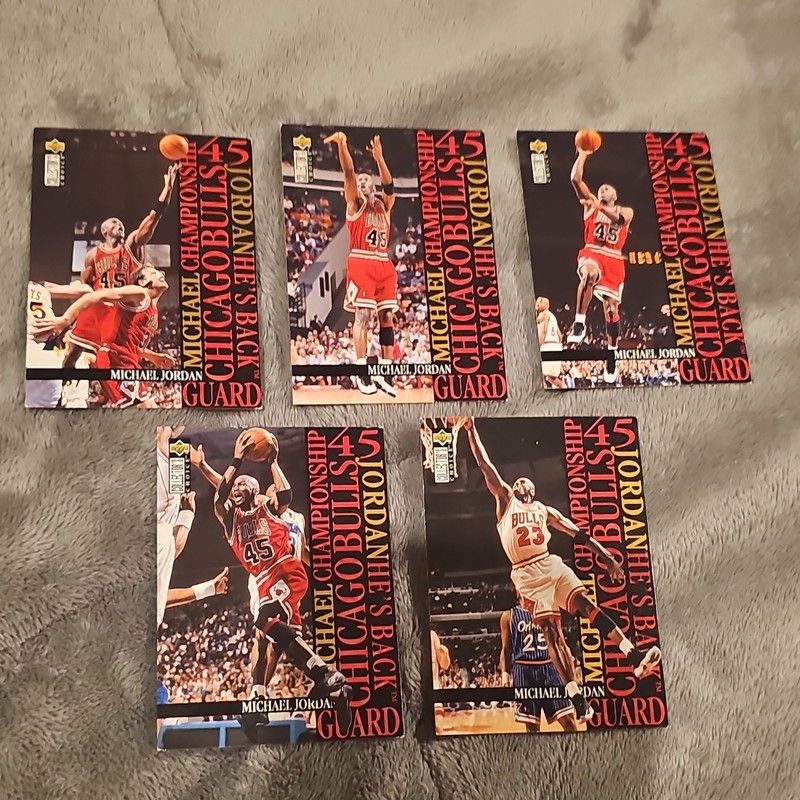Upper Deck Michael Jordan Bulls Jordan’s Back M1-M5 Lot of 5