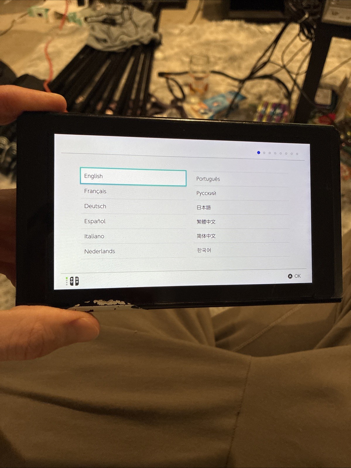 Nintendo Switch v2 Video Game Console Only HAC-001(-01) Black Works Reset