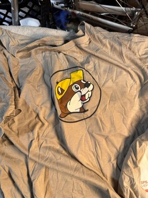 Buccee's Alabama Mens 2XL Tan T Shirt Logo Southern Truck Stop