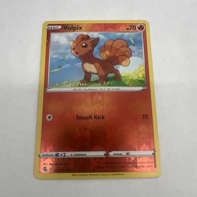 Vulpix Reverse Holo - 029/264 - Fusion Strike Pokemon 2021