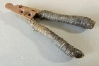 Early US Civil War Brass Bullet Head Ammunition Mold Marked 54 Must See