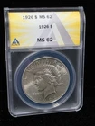 1926 Peace Dollar Silver $1 Coin - MS 62 ANACS