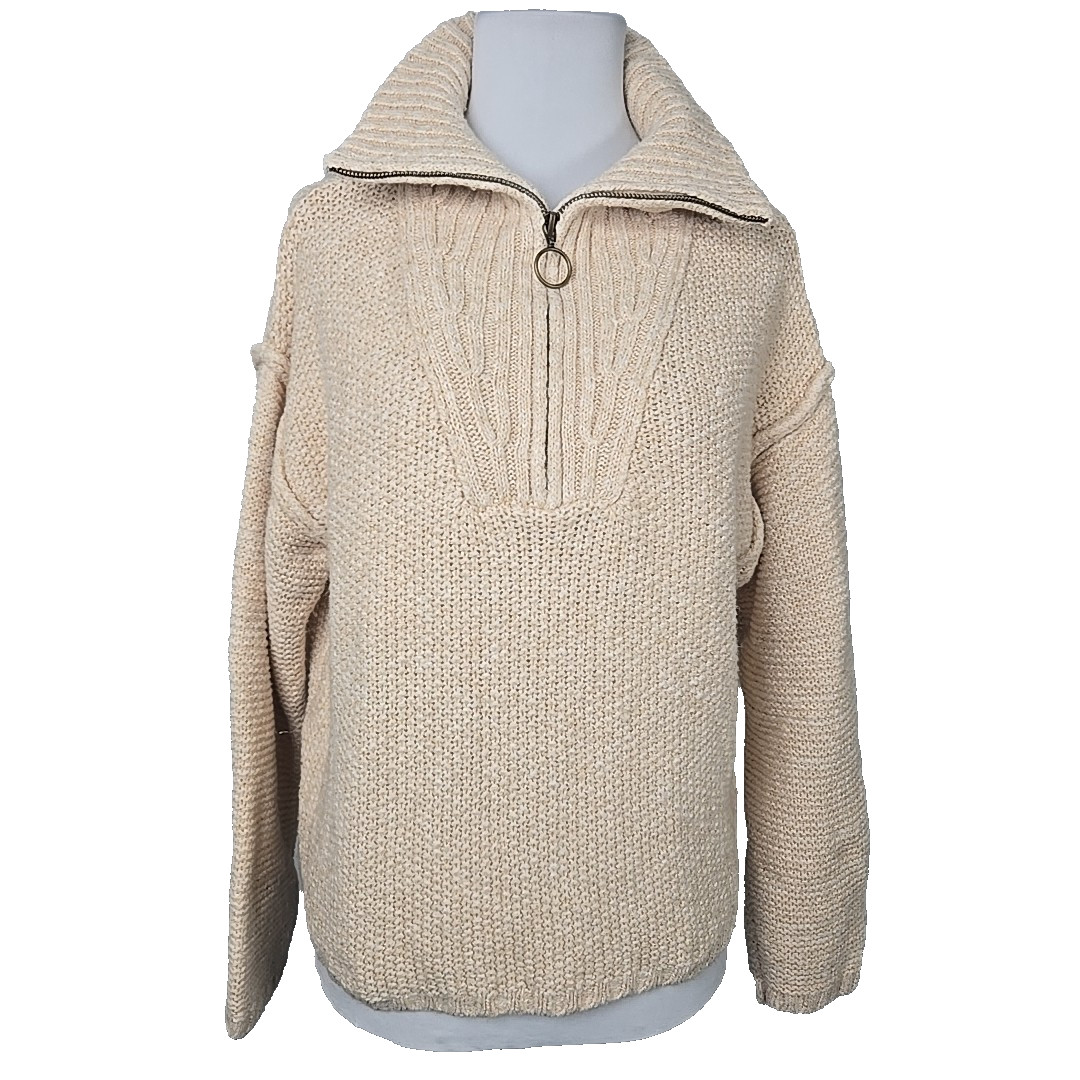 Universal Thread Zip Front Pullover Sweater Women… - image 1