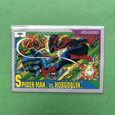 Spiderman vs Hobgoblin 1991 Arch Enemies Marvel Impel Card #98 (NM)