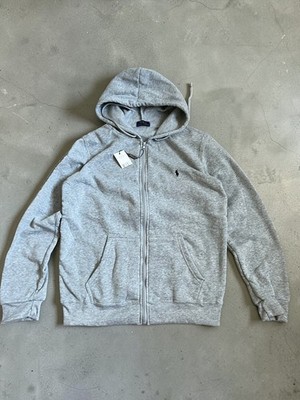 Polo Ralph Lauren Sweatjacke Hoodie Grau Melange NEU mit Etiketten M