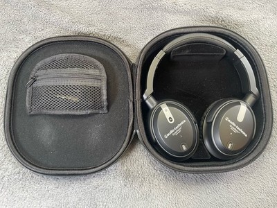 Audio-Technica ATH-ANC7 Black Headphones Noise Canceling Good Condition  