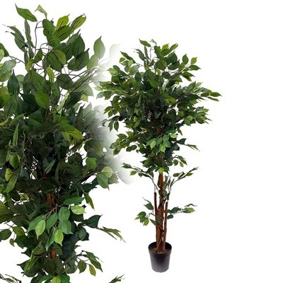 Ficus Benjamin grün 165 cm künstlich Baum Pflanze Deko Blume