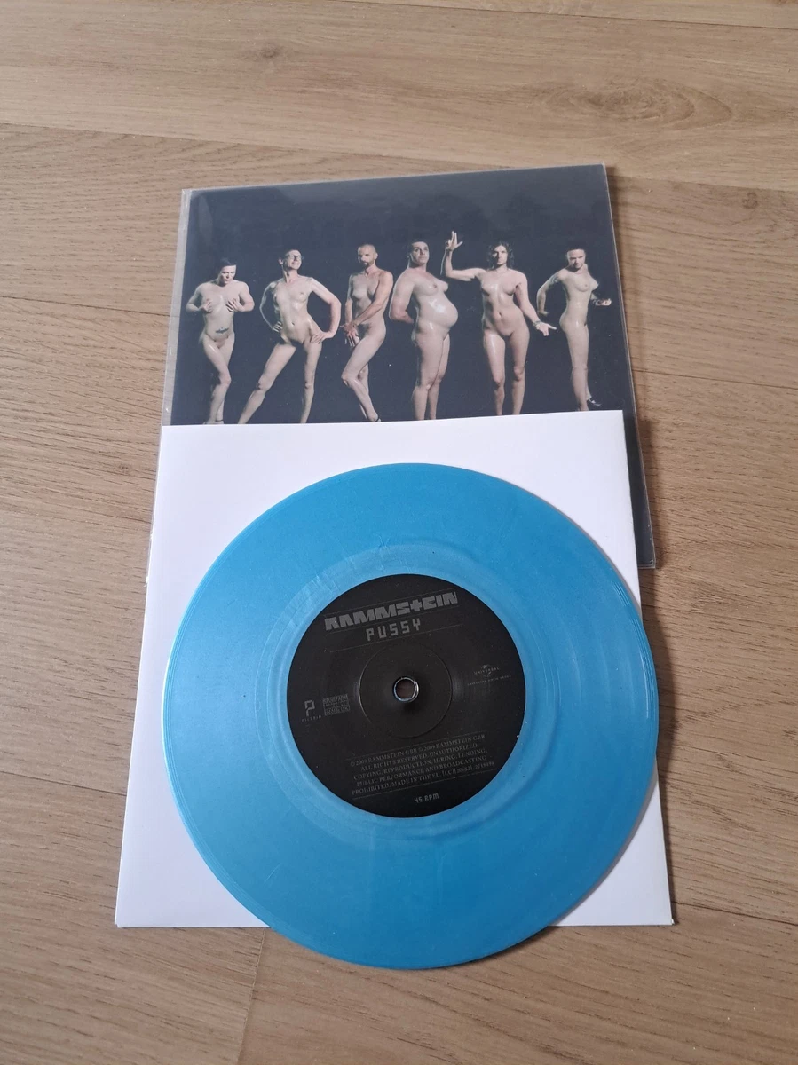 Single 7" - Rammstein – Pussy - BLUE VINYL - Limitierte Nummerierte Edition -