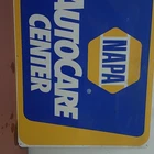 Vintage Metal Napa Auto Care Center Sign   Car Decor Garage