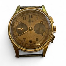 Vintage Tissot & Fils Chronograph Ref 6212-2 Lemania CH27 Telemetre Gold - Works