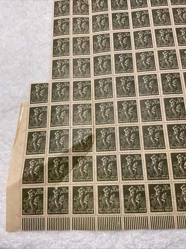 GERMANY-(-1922-1923-)-30-Mark-MINERS -lot Of PARTIAL SHEETS/FAULTS-SEE PHOTOS - Picture 11 of 16
