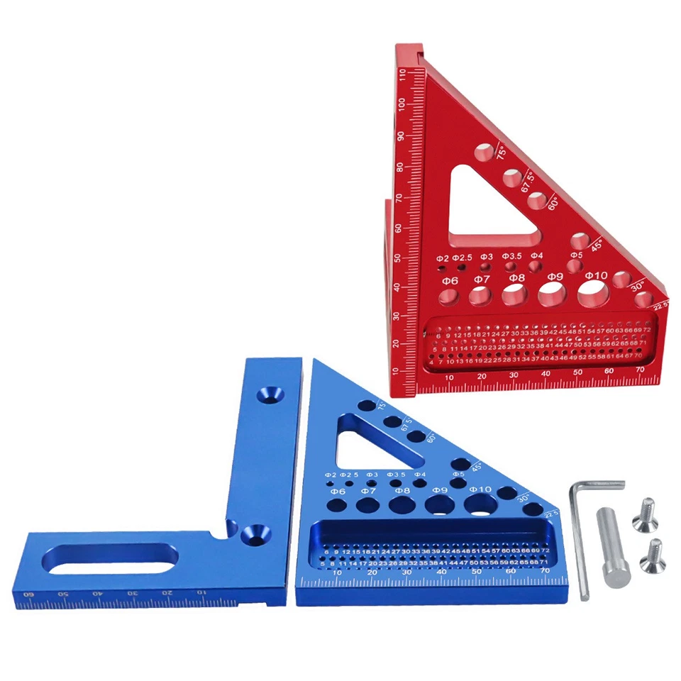 3D Multi-Angle Carpenter Measuring Ruler Marking Ruler Right-angle Square Ruler* - Image 4 of 4