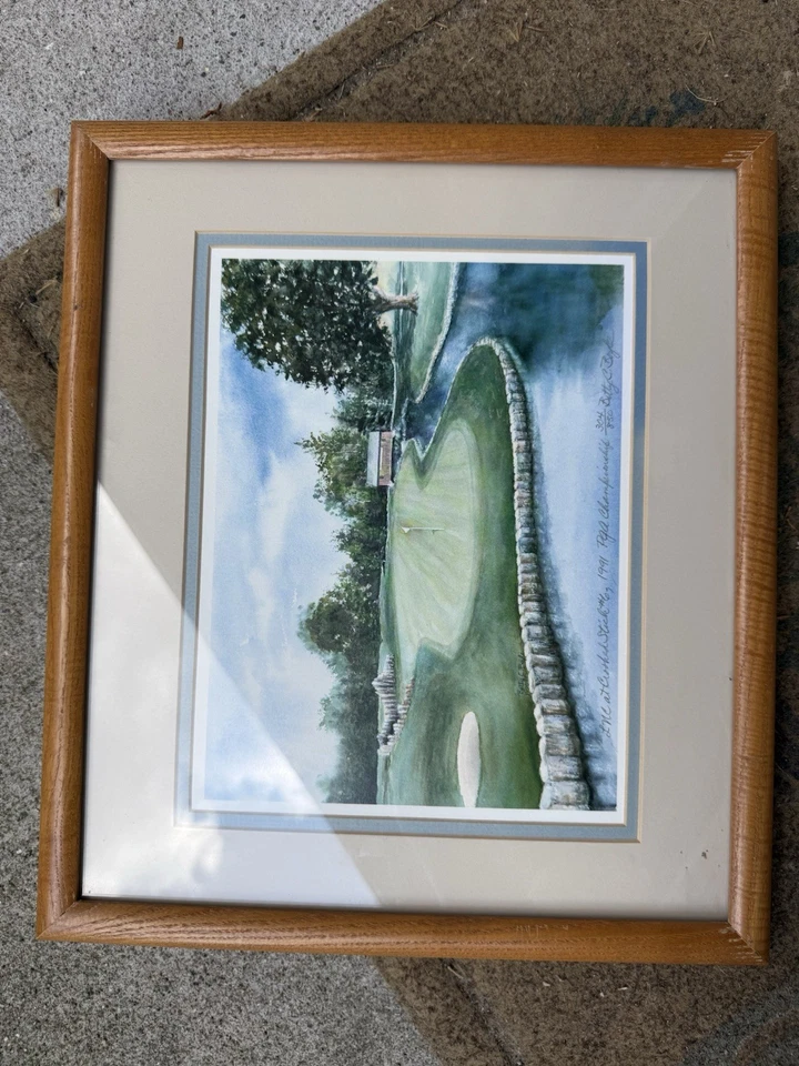 Rare PGA Championship 1991 Crooked Stick #6 by Betty C Boyle Signed 304/850 - Image 3 of 4