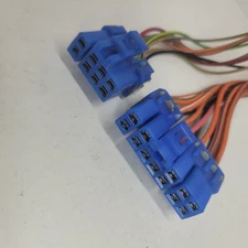 2004-2008 Dodge Ram Master Window Switch Connector Plug Blue Set OEM