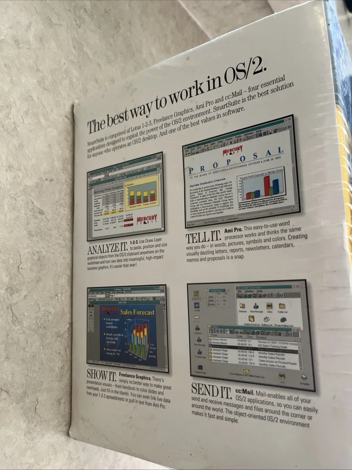 Lotus Smart Suite IBM OS/2 NEVER OPENED SEALED 3.5 3 1/2 Floppy Disk - Image 2 of 4