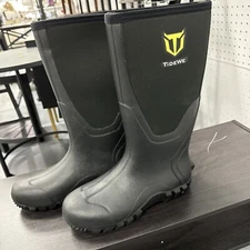 NEW TideWe Rubber Work Boot for Men with Steel Shank, Waterproof- SIZE 8