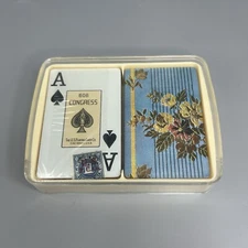 Congress 606 Gilded Playing Cards Floral Gold Silver