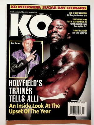1997 March KO Knockout Boxing Magazine Holyfield Leonard Foreman Mayweather
