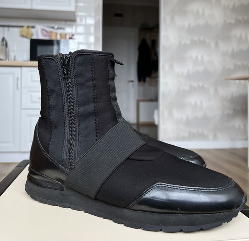DIRK BIKKEMBERGS Men's Black High Top Zip Sneakers EU39/UK7/US6