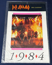RARE Unopened   DEF LEPPARD 1984 PROMO calendar 11 x 17 NOS New Old Stock MINT