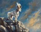 Chinese Crested on Rocky Cliff 8x10 Matte Print 2
