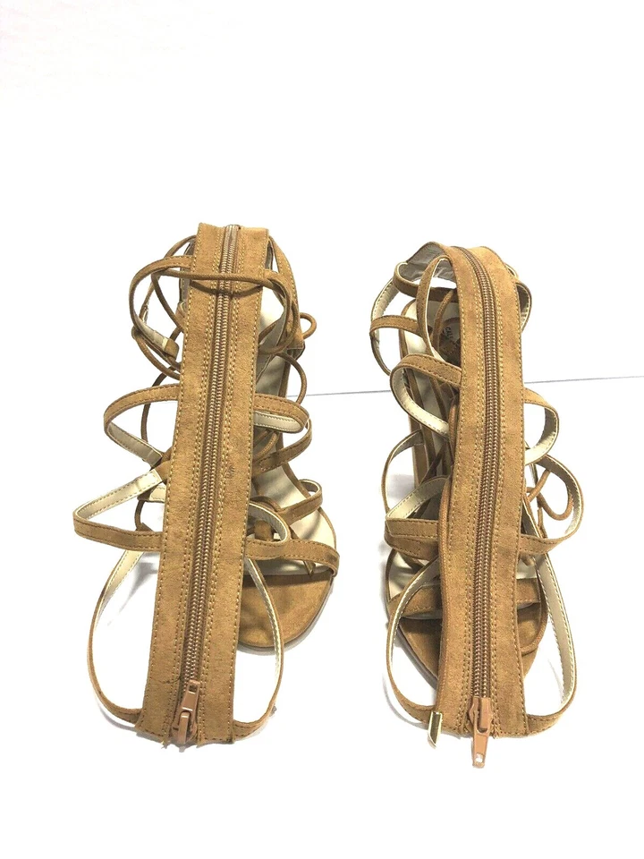 Call It Spring Women’s Etirewen, Strappy Heeled Sandals-Cognac, Size 7.5M.  - Image 4 of 4