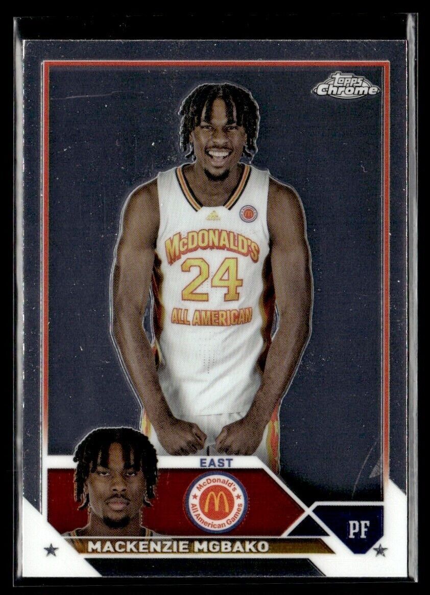 2023-24 TOPPS CHROME MACKENZIE MGBAKO MCDONALD'S ALL AMERICAN #57