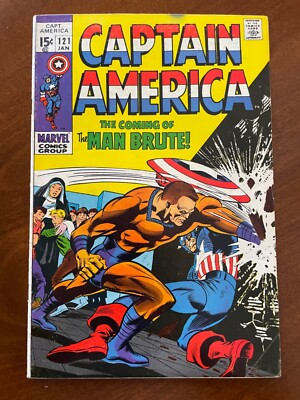 Captain America #121, Marvel (1970) ~VG (4.0) - 1st app Man-Brute & Silas Cragg