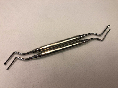 W. LORENZ 09-0224 / 09-0225 DBL. END #9 & #10 EXODONTIA CURETTES