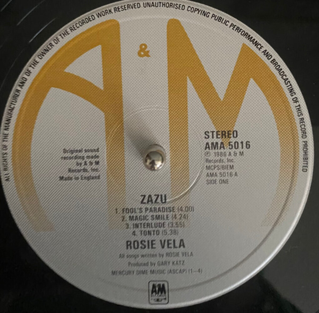 Japan Export盤！Rosie Vela/ロージー・ヴェラ/ ZAZU Rosie Vela - Zazu (LP, Album) | eBay