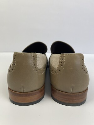 Salvatore Ferragamo Mixed Media Beige Loafer Men