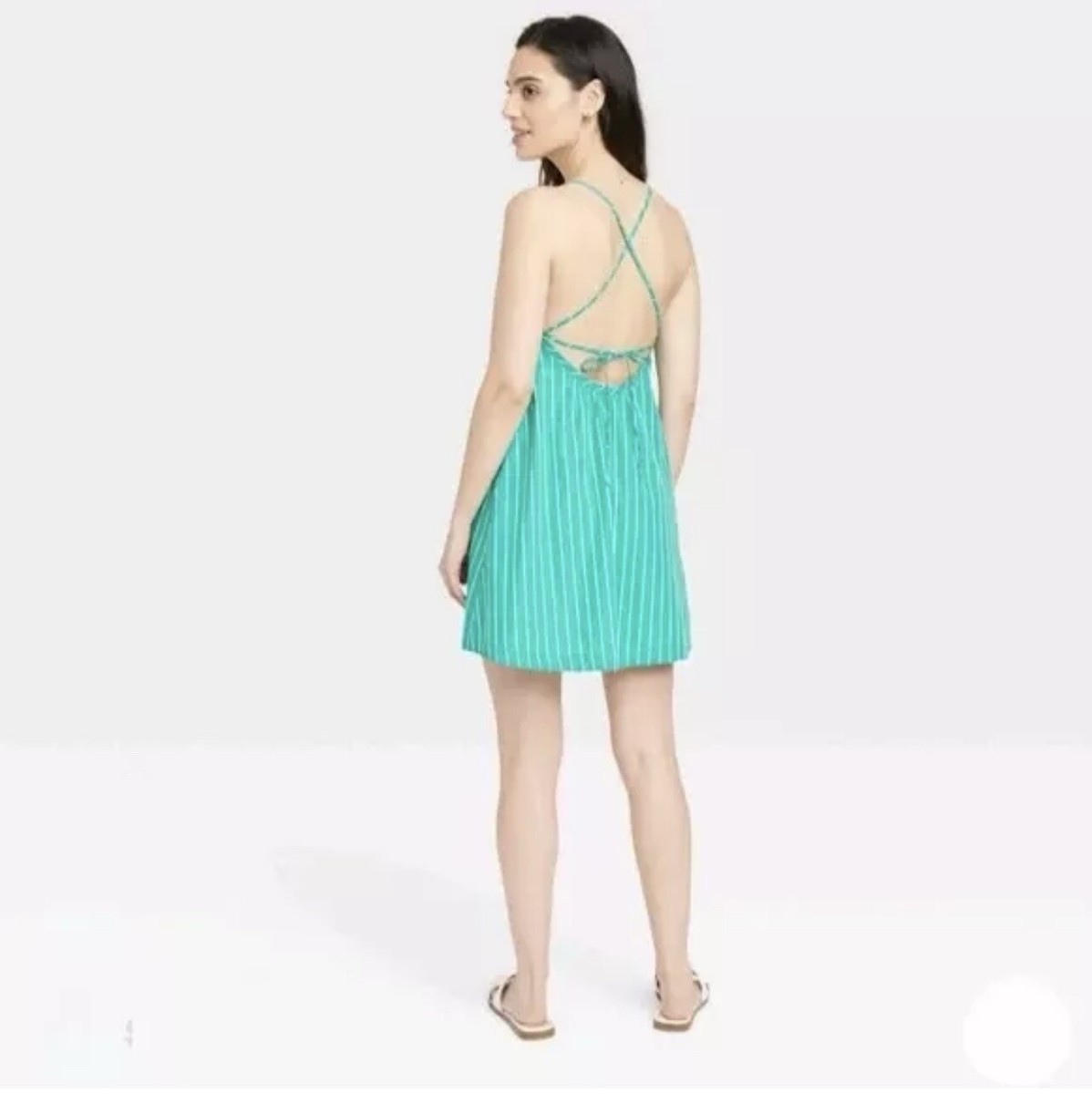 A New Day Women's Sz: XL Green Stripe Open Back Strappy Mini Dress NWT $20 | eBay A New Day Women's Sz: XL Green Stripe Open Back Strappy Mini Dress NWT $20 | eBay