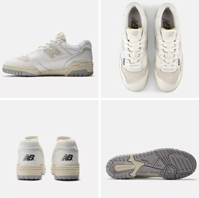 スニーカー NEW BALANCE 550 perforated leather, suede and mesh sneakers New Balance 550 Perforated Leather Mesh Sneakers Shoes