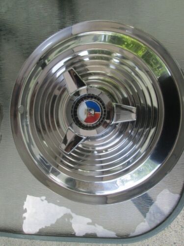 1963 Ford R CODE Spinner 427 Hub Caps 15" Set 4 Wheel Covers 1963 - Picture 6 of 11