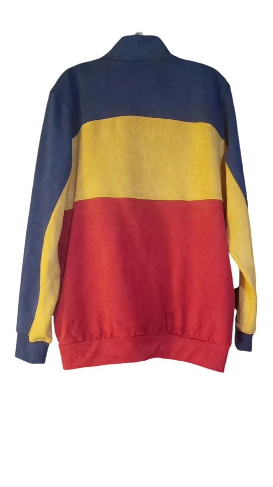 Publish Kenyon Track Jacket Mens Size Large Coat Velour Feel EUC Tri Colored - Image 2 of 4