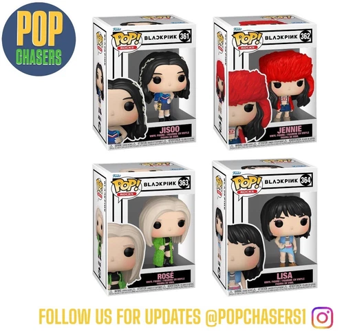 Funko POP! Rocks: Black Pink - Lisa, Rose, Jennie, & Jisoo Set #361-362-363-364