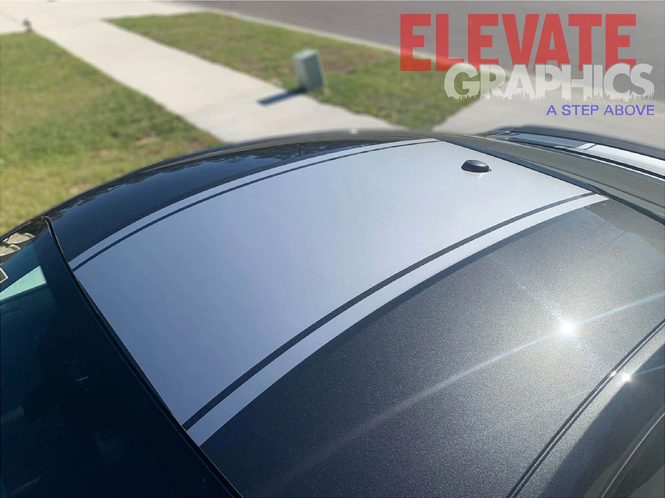 Calcomanías para Ford Mustang Pony Rally vinilo capó gráficos rayas pegatina 2015-2023 Foto 3 de 4