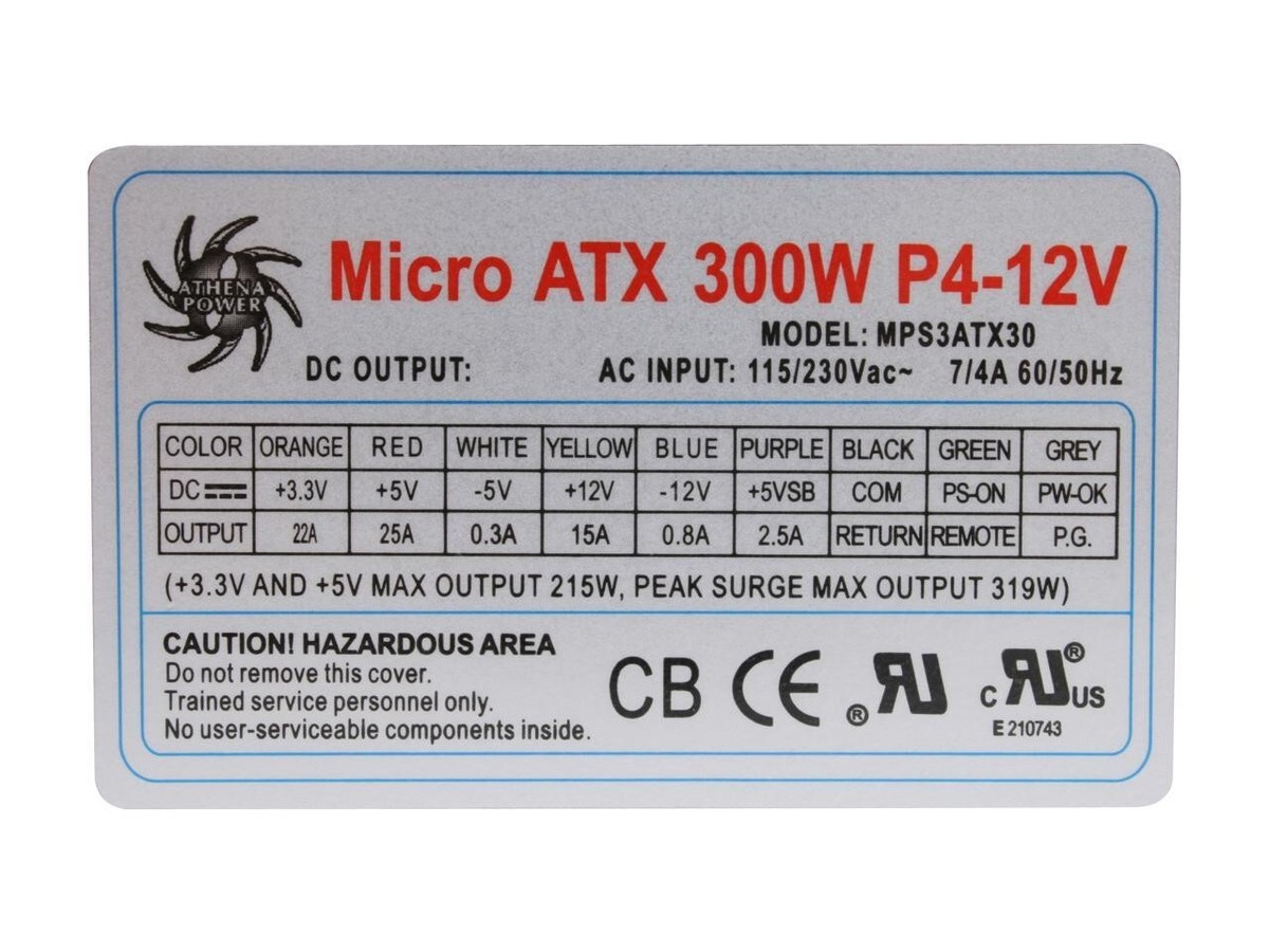 ALIMENTATORE 300W TFX PSU 3*SATA ALIMENTATORE 300W TFX PSU 3*SATA