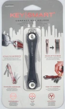 KeySmart - Compact Minimalist Pocket-Sized Key Holder and Organizer, Black