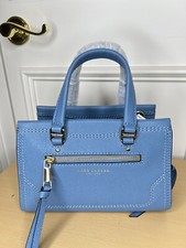 NWT Marc Jacobs Mini Cruiser Pebbled Leather Satchel Tote Blue Heaven M0015022