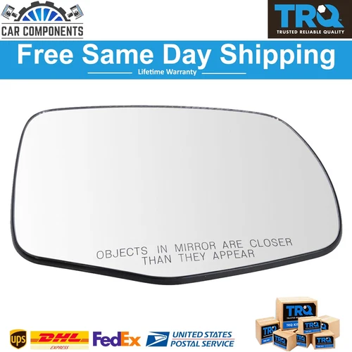 TRQ New Mirror Fits Glass Passenger Side For 2016-2019 Honda Pilot Ridgeline