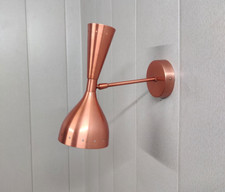 Aplique de pared artesanal - Lámpara de brazo industrial moderna - Aplique de pared de mediados de siglo