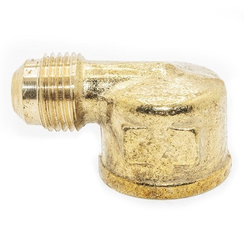 Thrifco 6950010 #50 3/8 Inch x 3/8 Inch Brass Flare FIP Elbow Fitting
