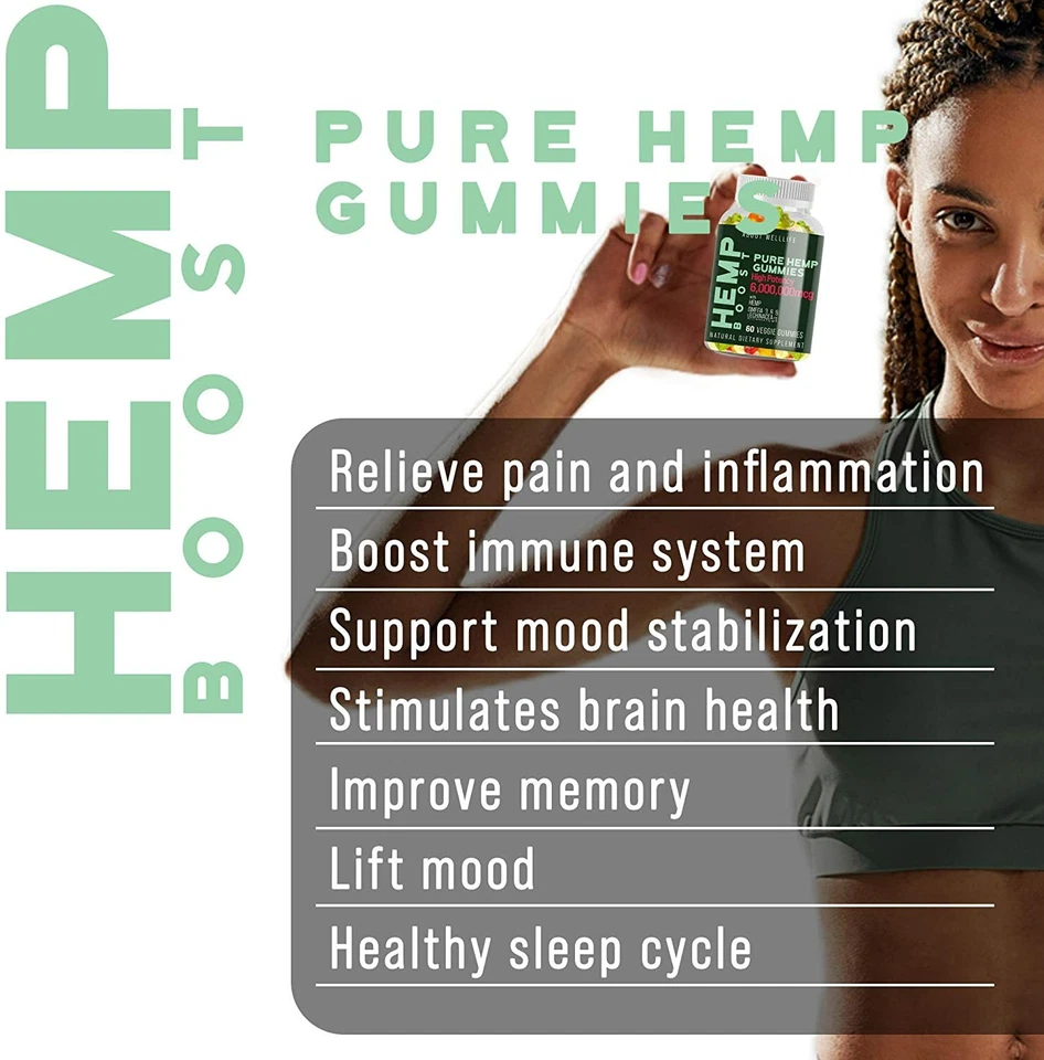 Gomitas naturales veganas: alivio puro para dormir, ansiedad, dolor, estrés y relajación Foto 3 de 4