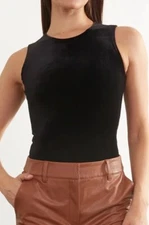 NWT Commando Black Velvet Bodysuit Medium